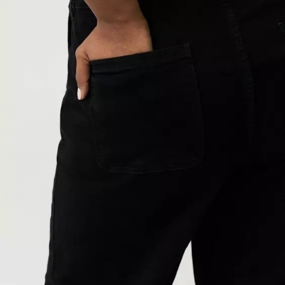 NWT Torrid Black Wide-Leg Denim Overall- Size 16R - Picture 6 of 14